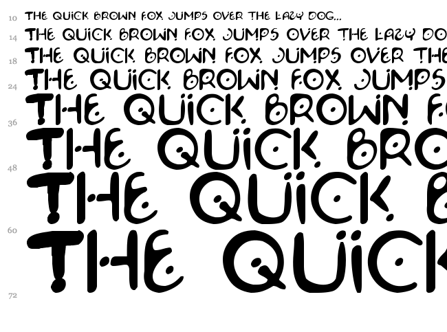 Space Pontiff font waterfall